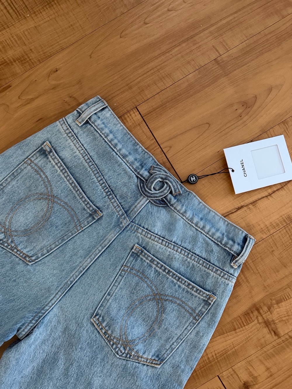 CC Coco 26s Turn-lock Denim Blue Jeans ❗️READ DESCRIPTION 👇🏻 FR40